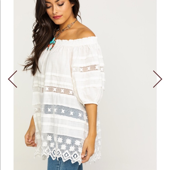 NWT Free People White Sounds of Summer Tunic Top M - Picture 3 of 11